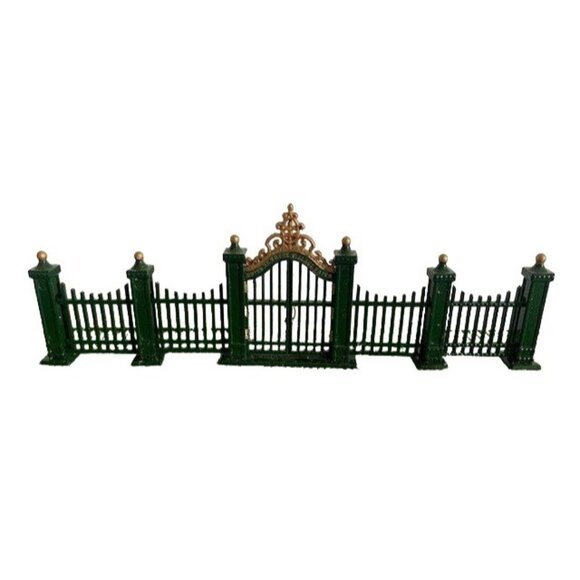 Department 56 Village Wrought Iron Gate and Fence - Picture 1 of 10